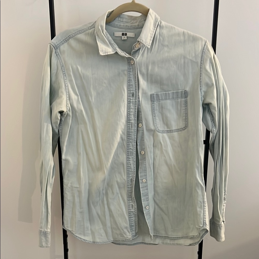Uniqlo Light Blue Button Up Shirt